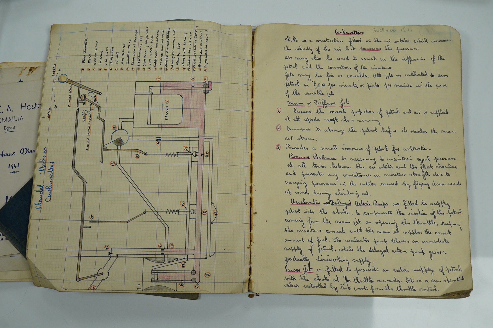 An archive of RAF etc memorabilia including WWII photographs of Churchill, Montgomery and Rommell etc. plus images of some crashed and damaged aircraft, together with hand written notes on the Bristol Pegasus engine, a m